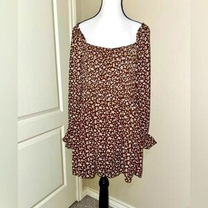 LUCYPARIS Long-sleeved Smock Mini- NWOT